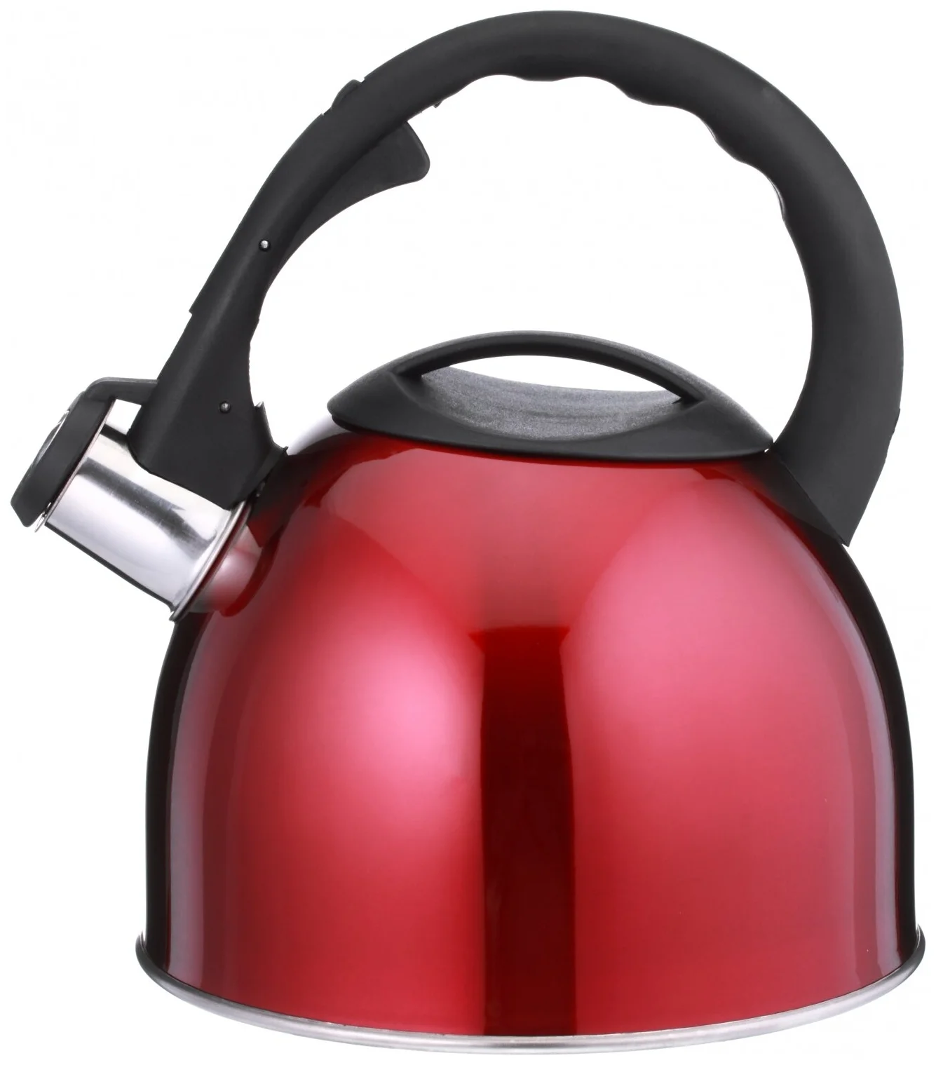 Чайник со свистком Appetite 2.5 л красный нержавеющая сталь 89-0258/LKD-H042/K
