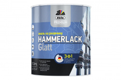 Эмаль по ржавчине Düfa Premium Hammerlack 0.75 мл черная гладкая RAL 9005