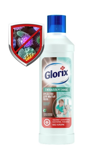 Чистящее средство для пола Glorix Нежная забота 1л