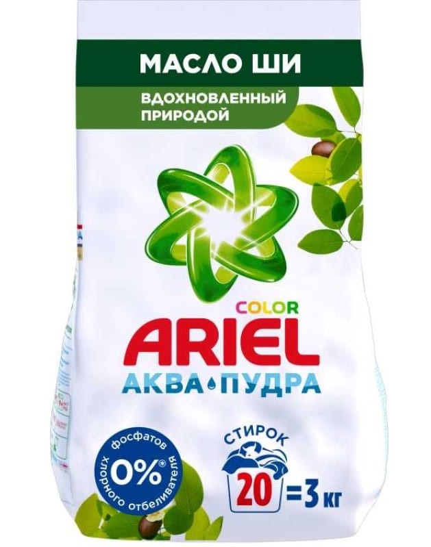 Стиральный порошок Ariel Аромат масла Ши автомат 3 кг