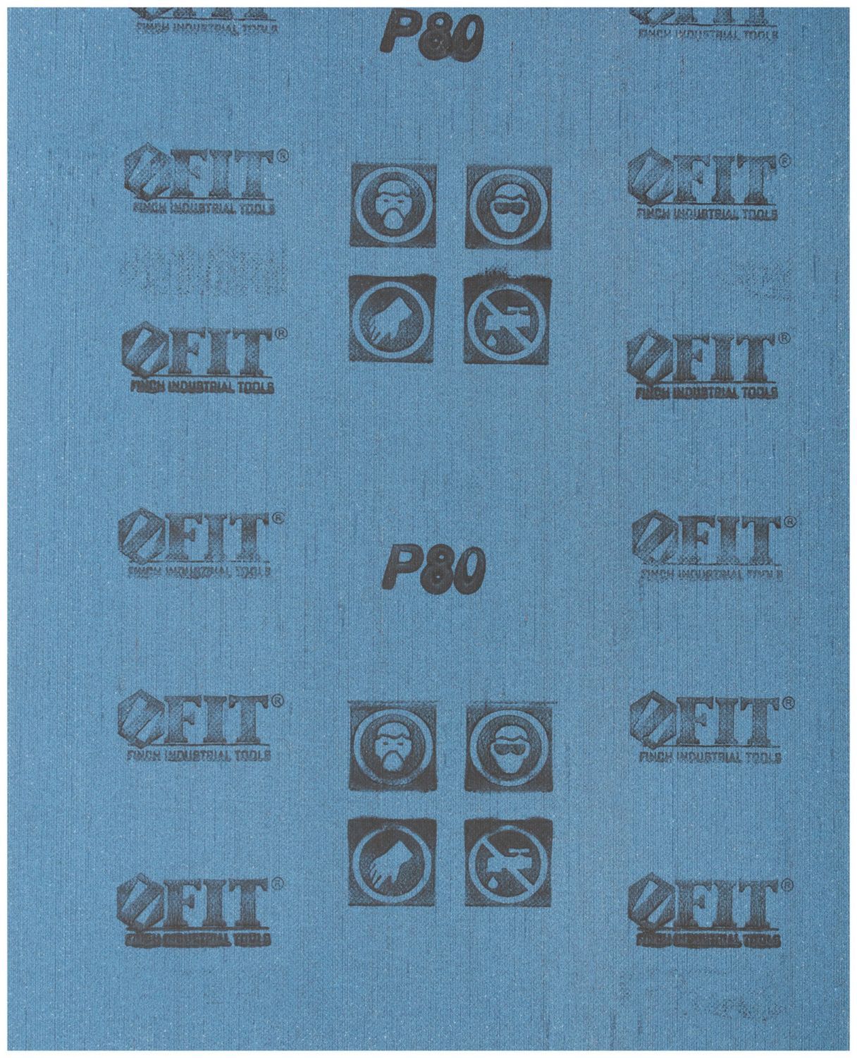 Шлифовальная бумага на тканевой основе Fit лист N1.5 P80 23х28 см 10 штук