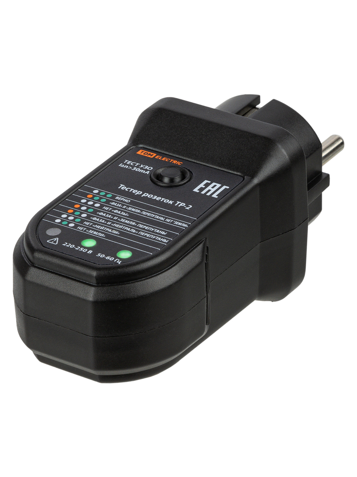 Тестер розеток и УЗО ТР-2 TDM SQ0595-0004