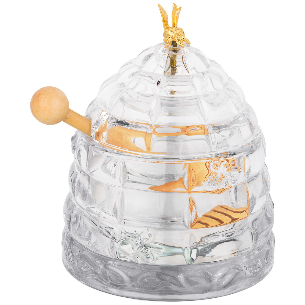 Банка для меда с палочкой Lefard Muza 280мл d11.5см h14см