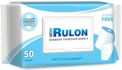 Mon Rulon Влажная туалетная бумага, 50 шт. с клапаном