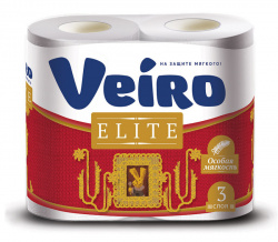 Туалетная бумага Veiro elite 4рул 3-сл белая