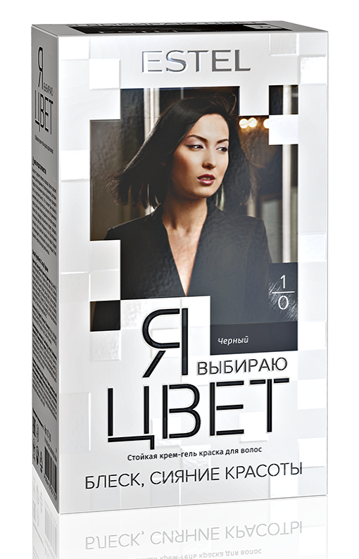 ESTEL Я ВЫБИРАЮ ЦВЕТ Крем-гель краска для волос 1/0 Черный