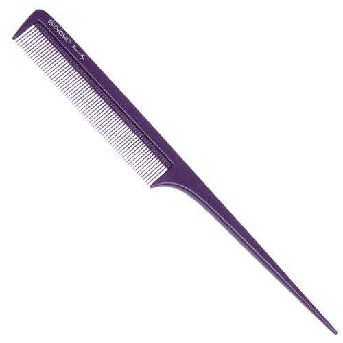 Расческа Dewal Beauty с ручкой 21см фиолетовая пластик с хвостиком 6104