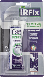 Герметик силиконовый санитарный IRFix 60 мл белый