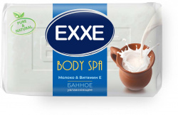 Мыло Exxe body spa банное молоко & витамин е 1шт*160г (белое) с0006272