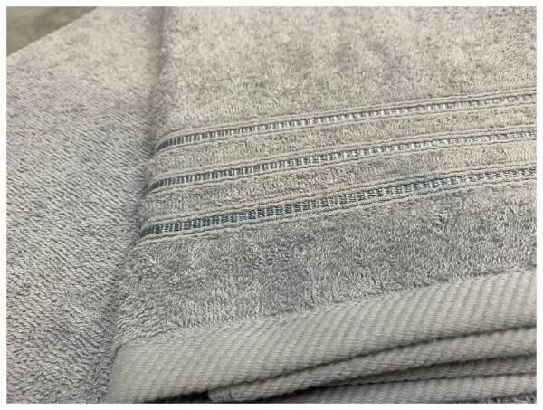 Простыня Самойловский текстиль Верона мх35 200/150 холодный серый/бордюр v 22