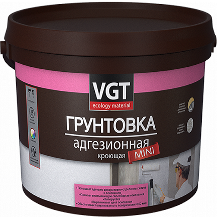 Грунтовка адгезионная кроющая MINI VGT 3 кг вд-ак-0301 белая