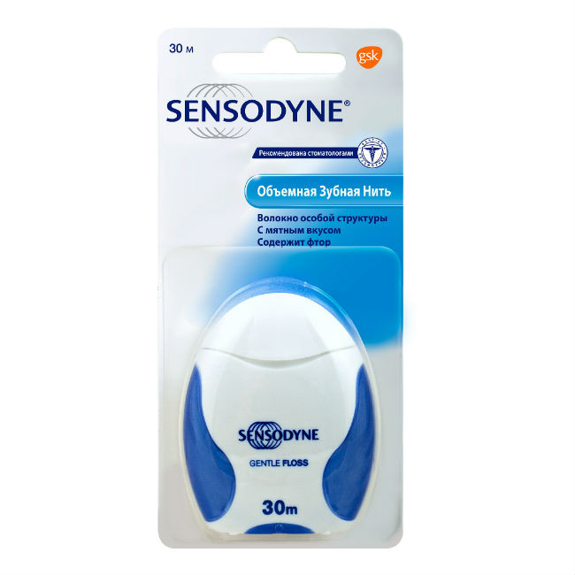Зубная нить Sensodyne мягкая 30 м