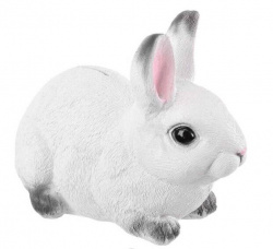 Копилка Кролик №1 белый 15 см гипс G014-15-103K