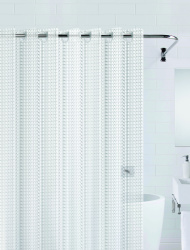 Штора для ванной Bath Plus 3D прозрачная 180X200 см NFD-3D