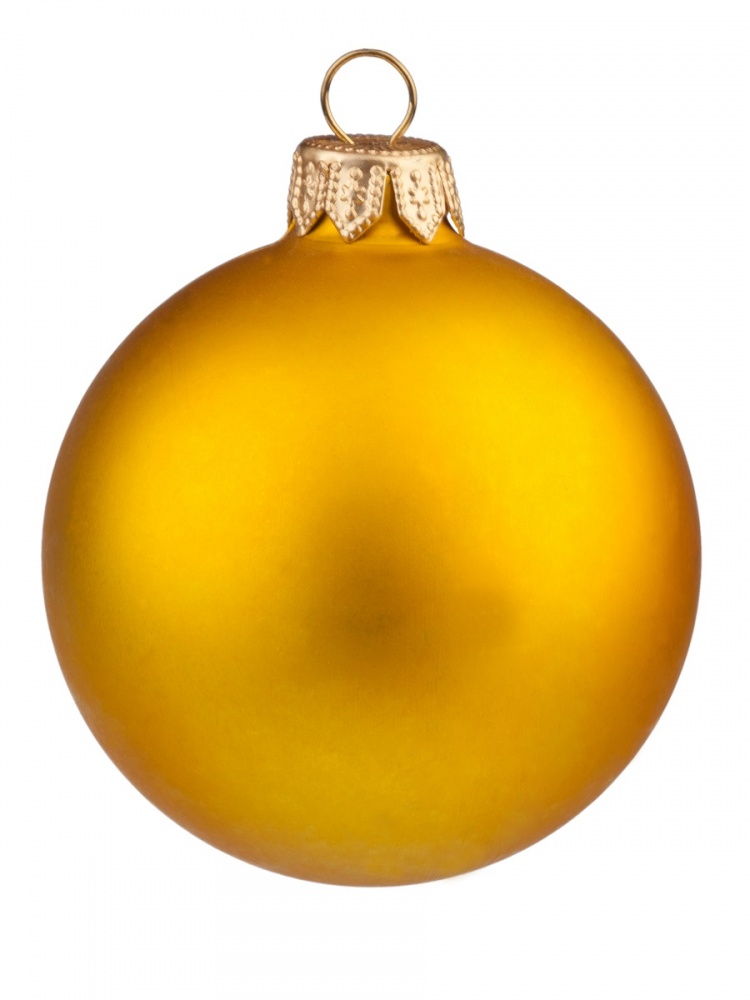 Набор шаров MOROZCO Новогодних ТН65206, в упаковке, золото матовое, 65 мм*6 штук 