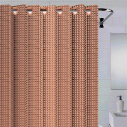 Штора для ванной BATH PLUS 3д коричневая 180x200