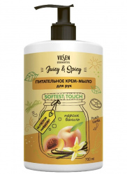 Крем-мыло для рук питательное Vilsen персик/ваниль 700мл