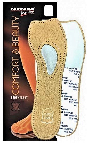 Стельки Tarrago Comfort&Beauty кожаные с супинатором р.39/40 Стельки Tarrago Comfort&Beauty кожаные с супинатором р.39/40