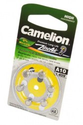 Элемент питания Camelion Zinc-Air za10 6шт a 10-bp6 1.4v 90mah bl-6 для слухового аппарата