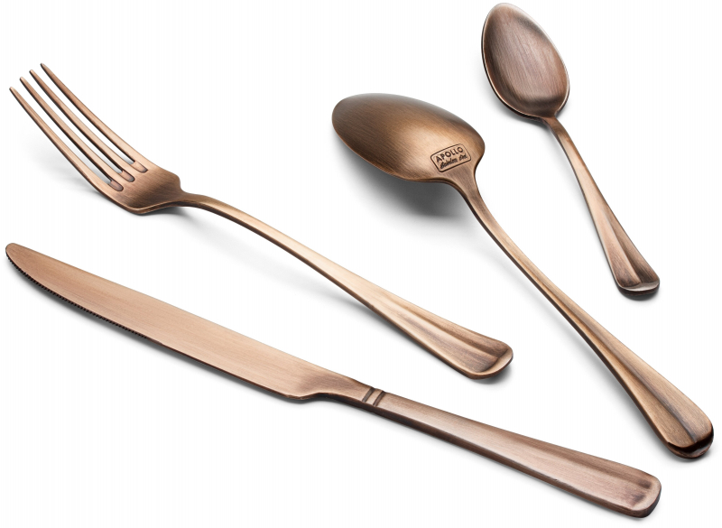 Набор столовых приборов Apollo genio Baguette Copper 24 предмета COP-24
